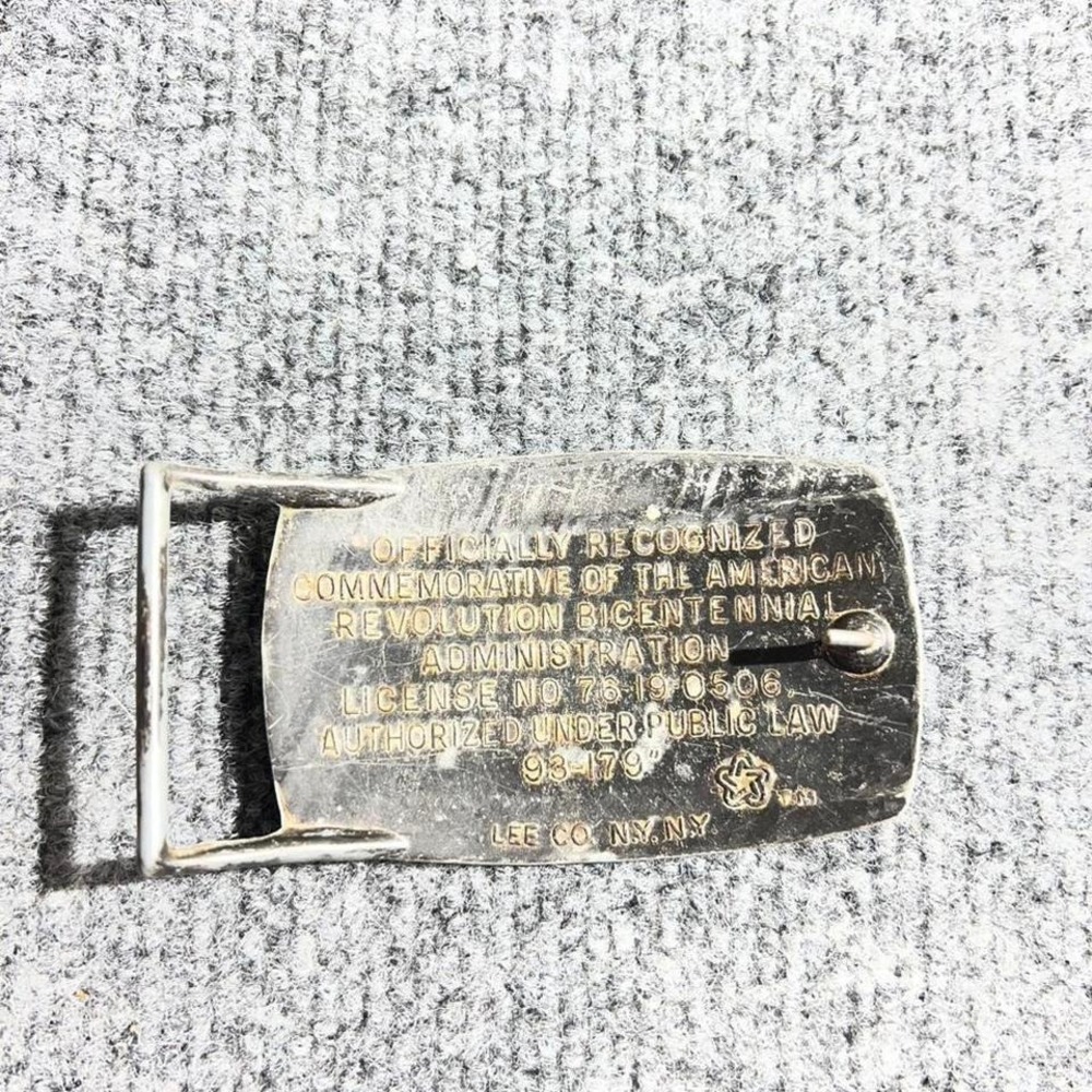 American Revolution Bicentennial silver buckle - Picture 2 of 2
